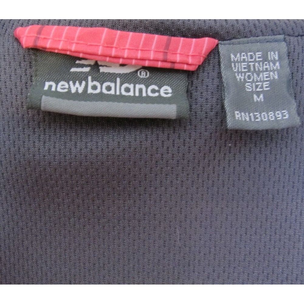 New Balance Full Zip Hooded Windbreaker‎ Jacket Women's Medium Pink Striped - Picture 5 of 9